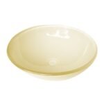 Round Glass Beige B1005 42 x 14