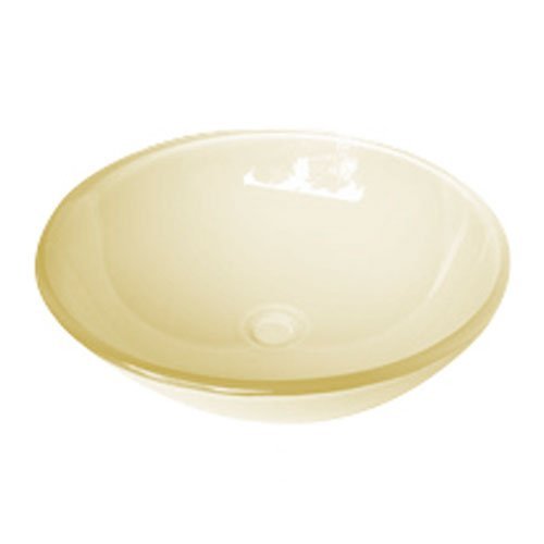 725-1 Round Glass Beige B1005 42 x 14 - Imagen 1